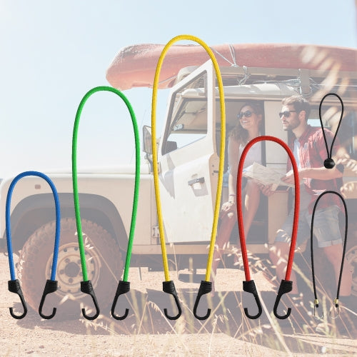 STP Bungee Cords with Hooks Set, 24 Heavy Duty Outdoor Bungee Cords, 2 x 40” in, 2 x 32” in, 4 x 24” in, 6 x 18” in, 6 x 10”, 4 x 8’