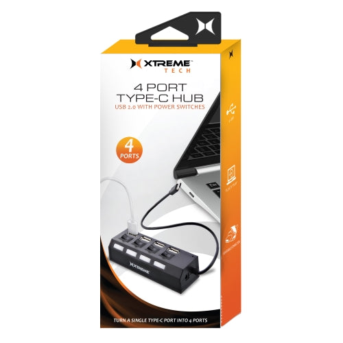 4 Port Type-C Hub USB 2.0 with