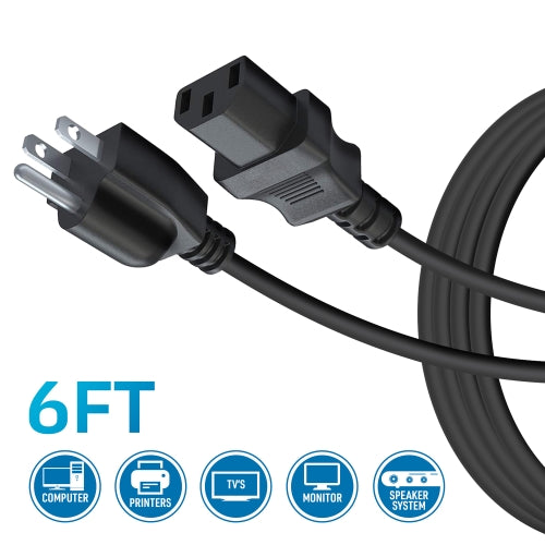 Computer Monitor TV Power Cord