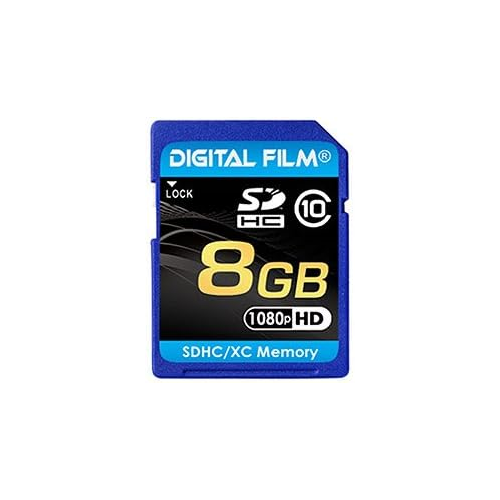 8GB SDHC Class 10 High-Speed Digital Film Memory Card – Reliable Storage for Digital Cameras, Camcorders, and Computer Backups