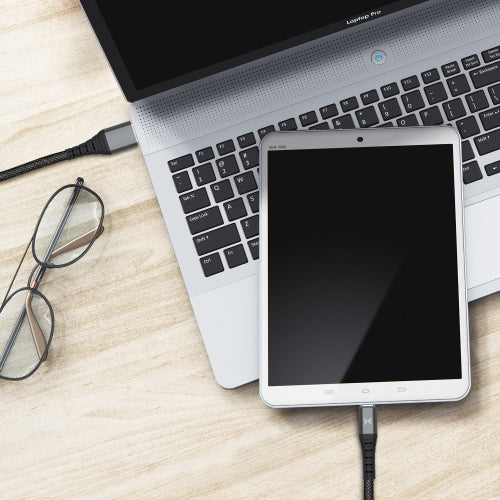 Ultra-Durable 4FT USB-C to USB-A Charging Cable with Kevlar Ballistic Fiber, 10W Fast Charge