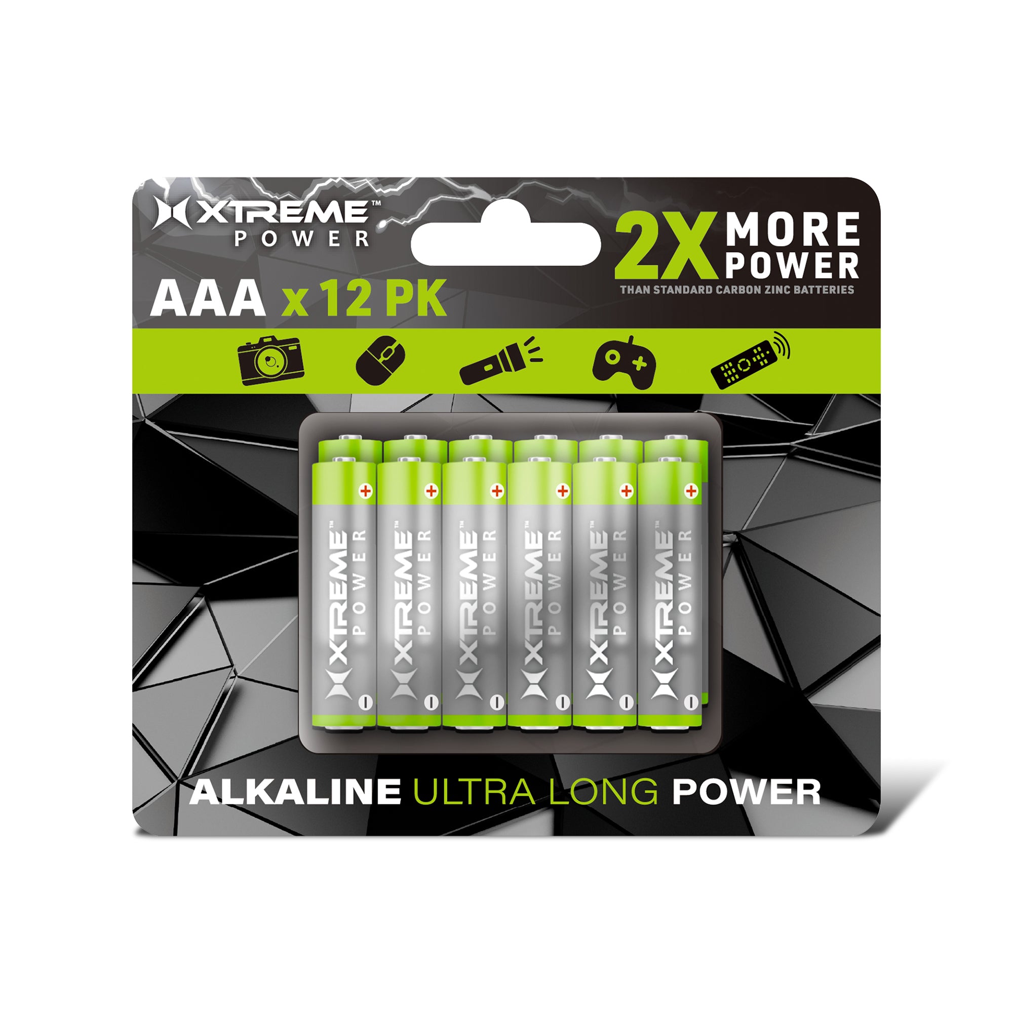 Long-Lasting AAA Alkaline Batteries (12-Pack) – Reliable High-Performance Household Power for Toys, Remotes, and Gadgets