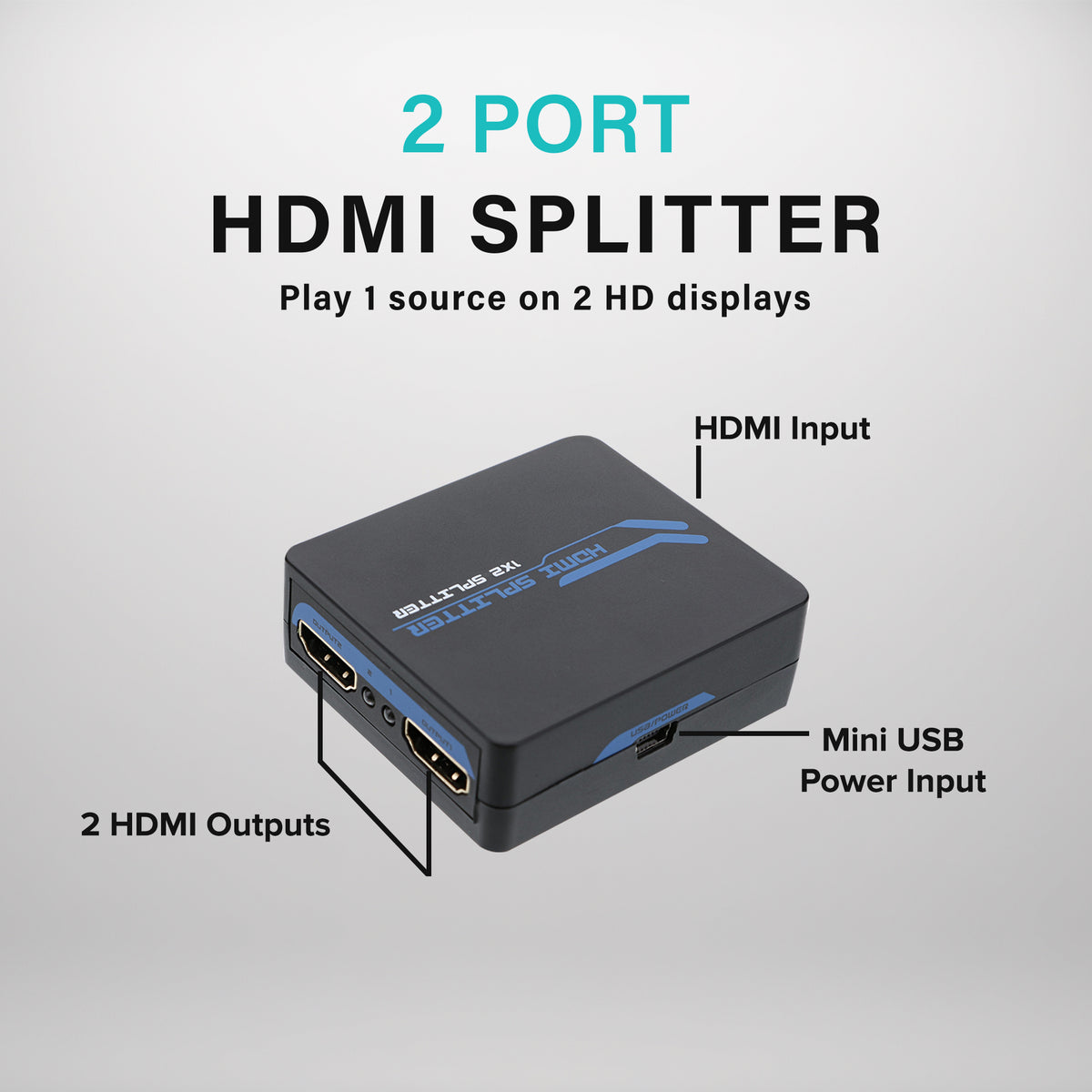 2-Port HDMI Splitter