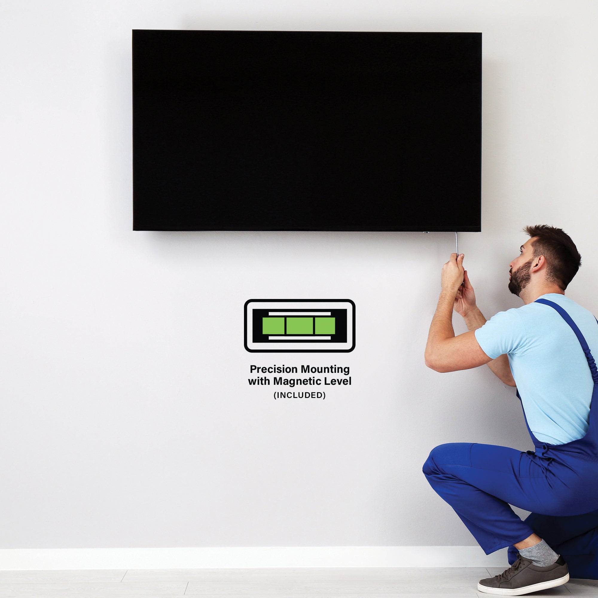 Full Motion TV Wall Mount, Full Motion TV Mount for 32-80 Inch Flat-Panel TVs, Holds 88 lbs