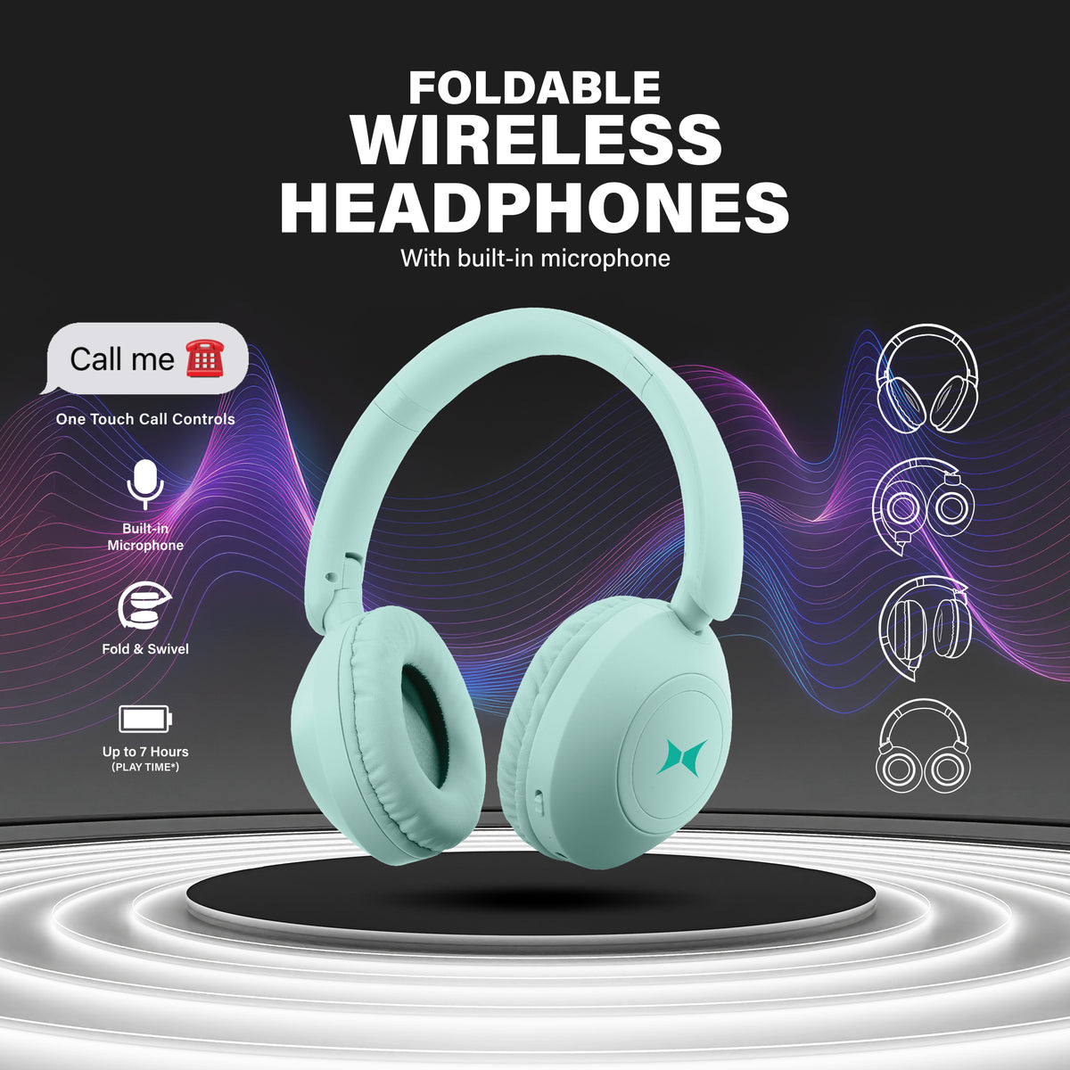 folding BT headphone