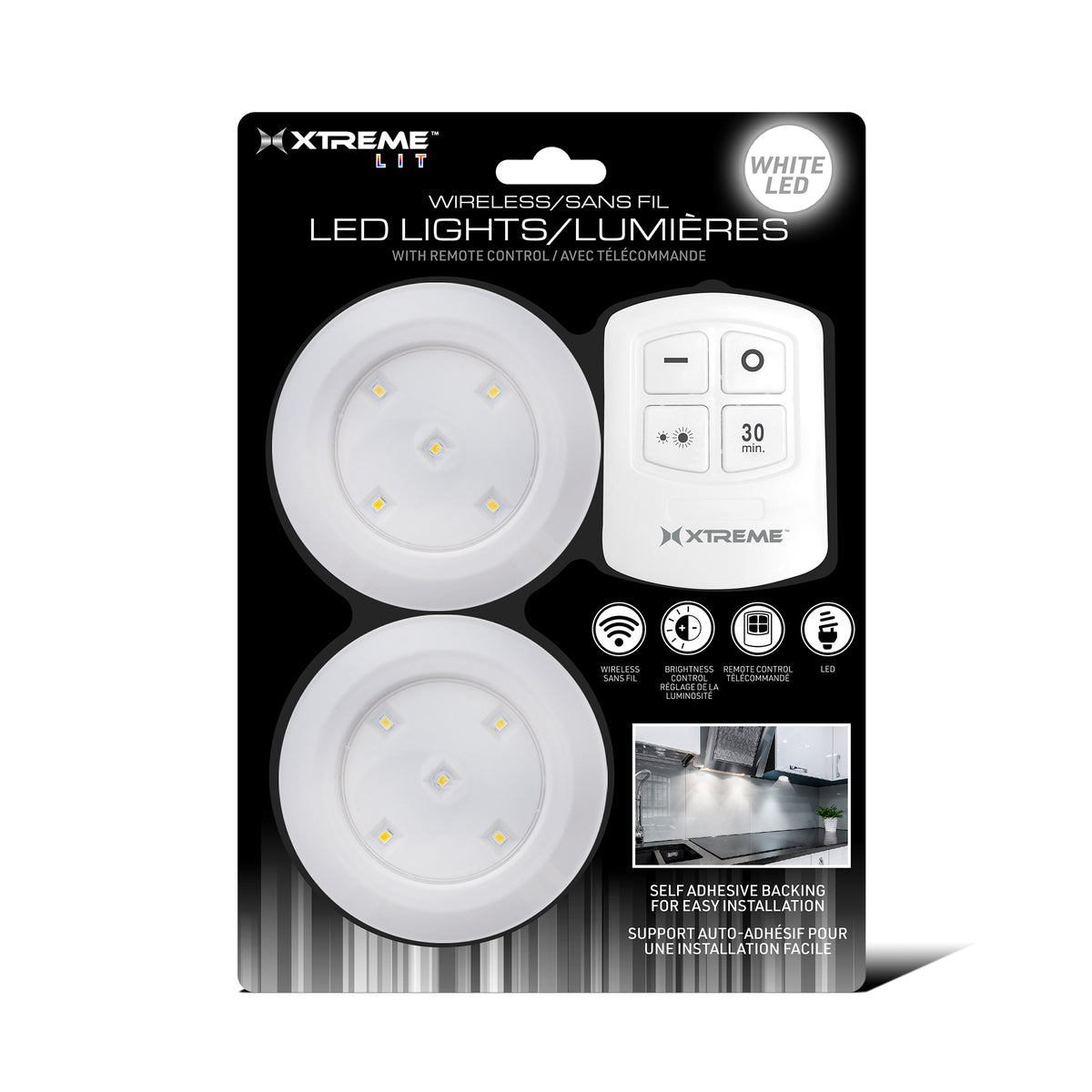 Wireless Puck LED Lights - 2 pack