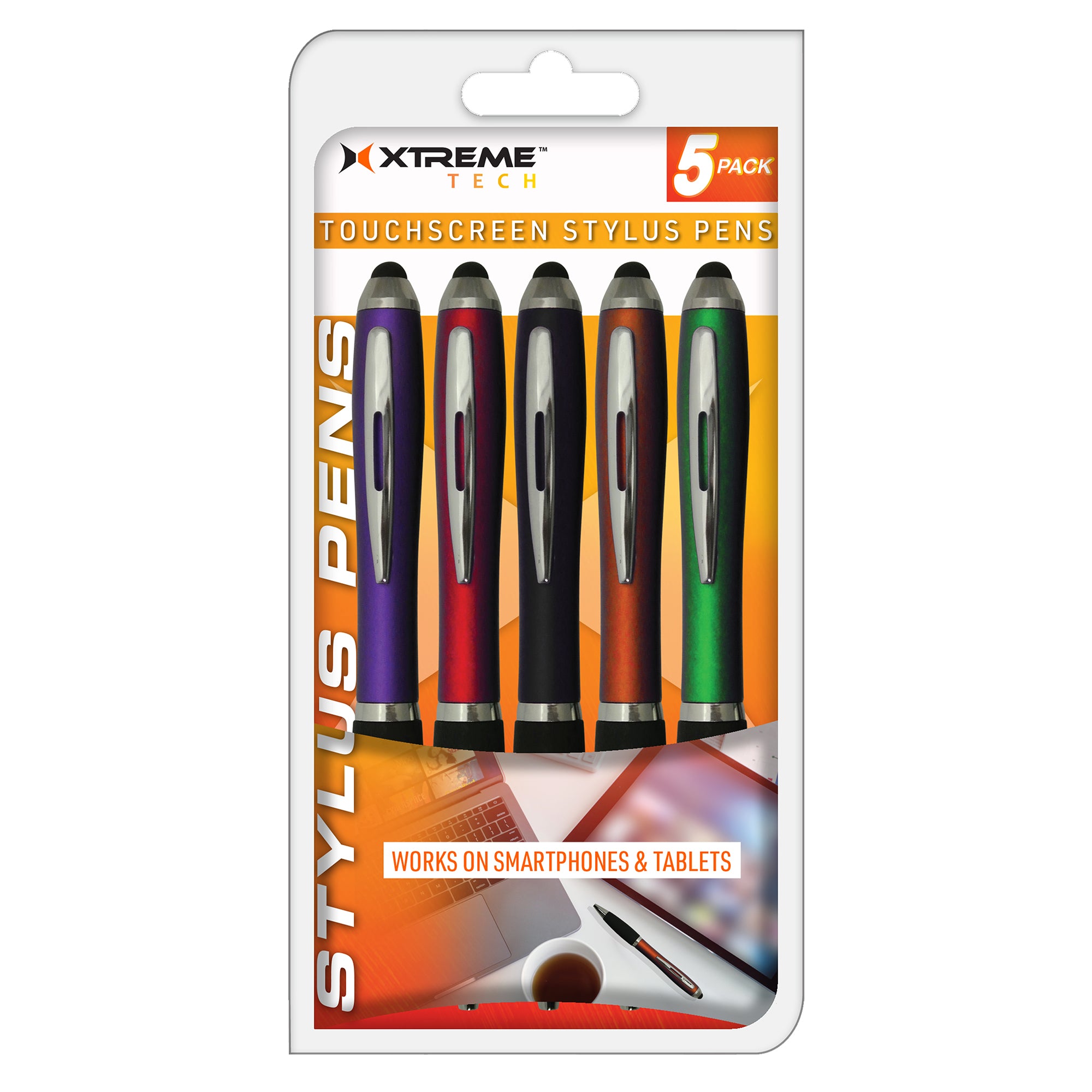 5-Pack Stylus Pens. Purple, re
