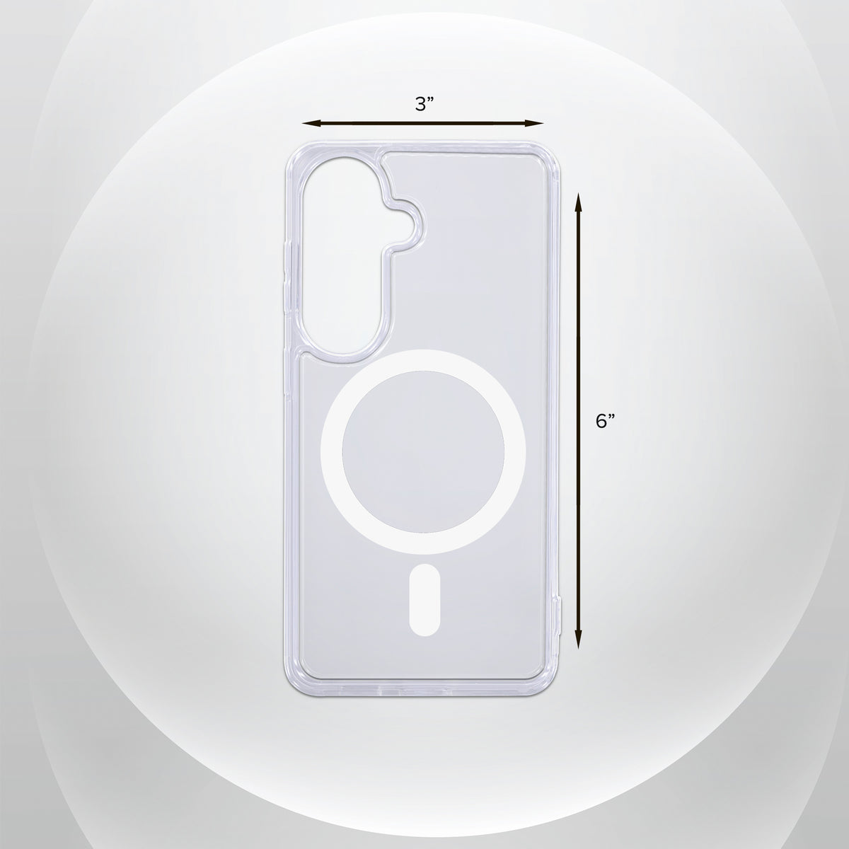 Samsung S26 Protective Phone Case, Shock-Absorbing Slim Cover with Raised Screen & Camera Edges, Clear