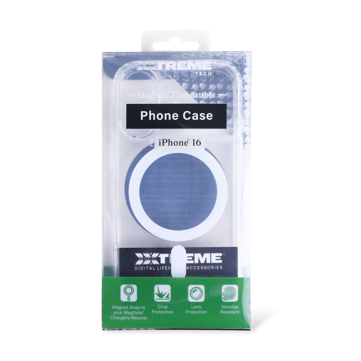 iPhone 16 Protective Phone Case, Shock-Absorbing Slim Cover with Raised Screen & Camera Edges, Clear
