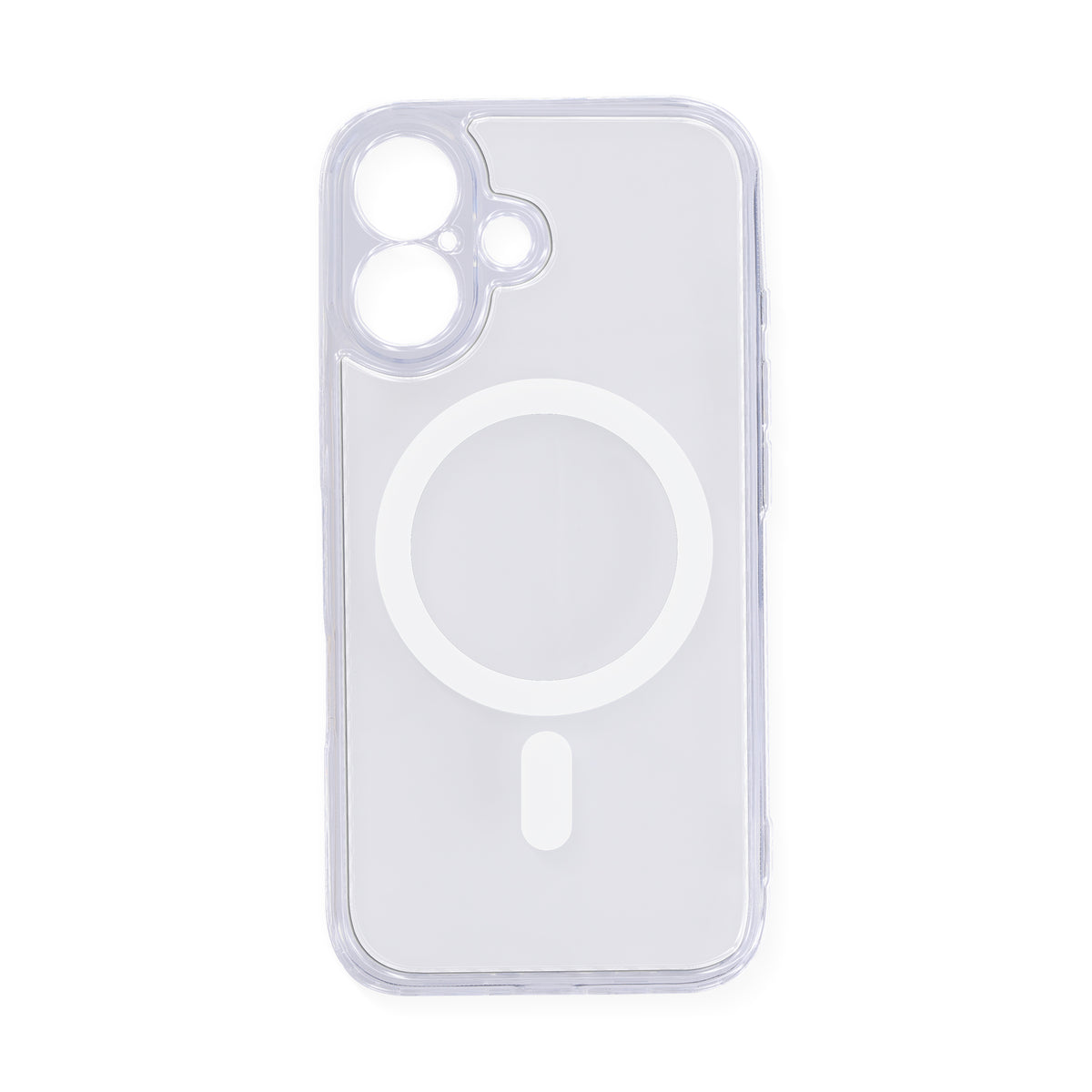 iPhone 16 Protective Phone Case, Shock-Absorbing Slim Cover with Raised Screen & Camera Edges, Clear