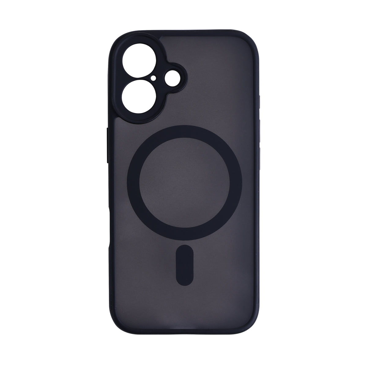 iPhone 16 Protective Phone Case, Shock-Absorbing Slim Cover with Raised Screen & Camera Edges, Black