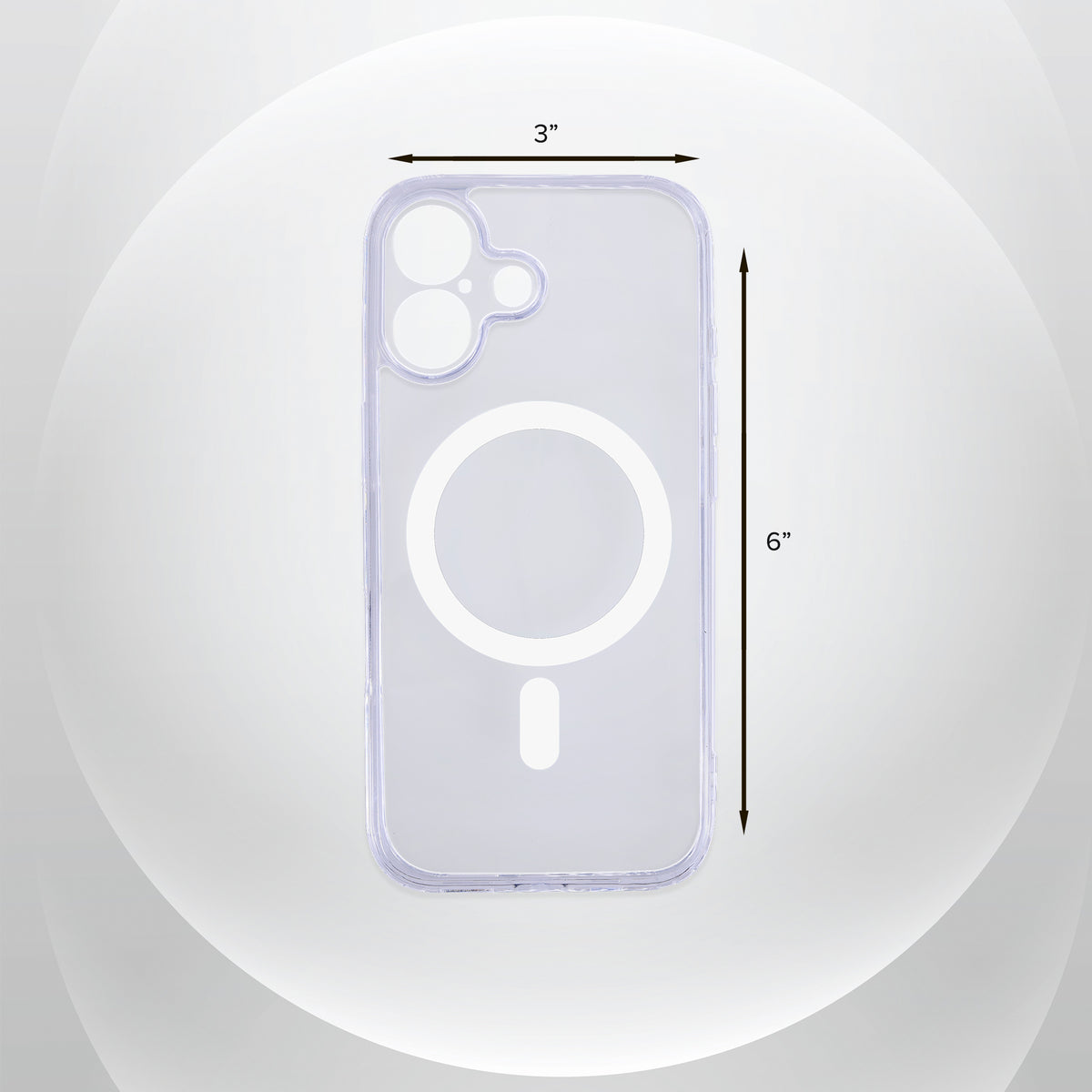 iPhone 17 Protective Phone Case, Shock-Absorbing Slim Cover with Raised Screen & Camera Edges, Clear