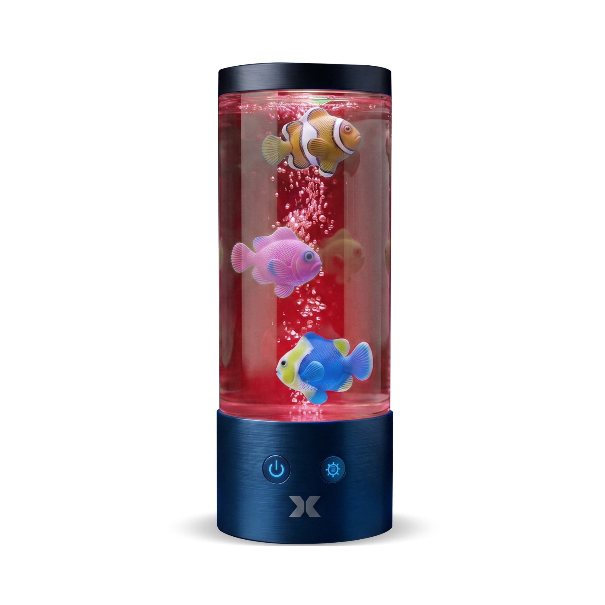 Tropical Fish Mood Lamp, Color-Changing LED Aquarium Night Light with Moving Fish, Vibrant Mood Lighting for Home & Office