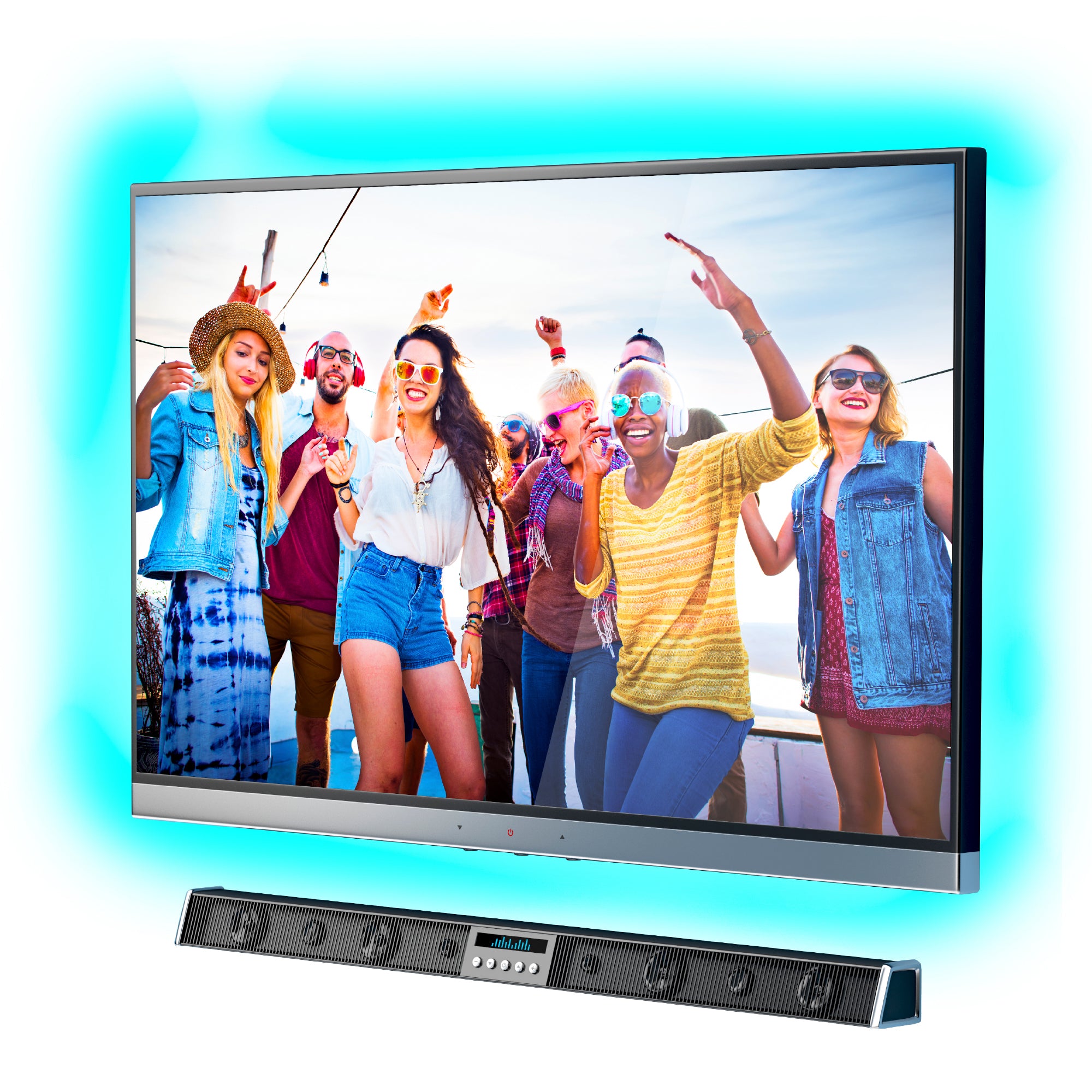 Xtreme 3ft Sound-Activated LED Strip, Customizable Multicolor RGB Lighting, USB-Powered
