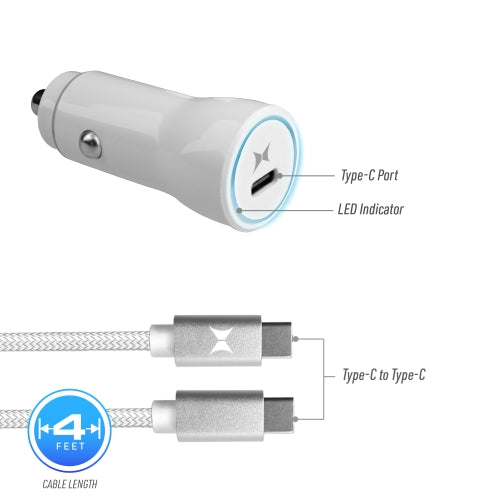 18W PD CAR CHARGER & C TO C CH