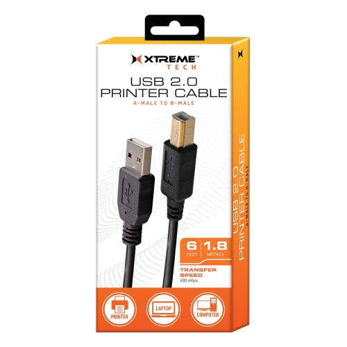6ft USB 2.0 Printer Cable