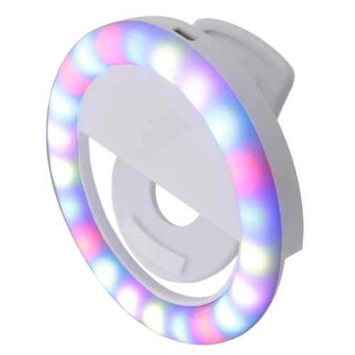 RGB Mobile Selfie Light Clip – Universal Clip-On LED Ring Light with Multi-Color RGB Modes & Adjustable Brightness for Smartphones, Tablets, and Laptops