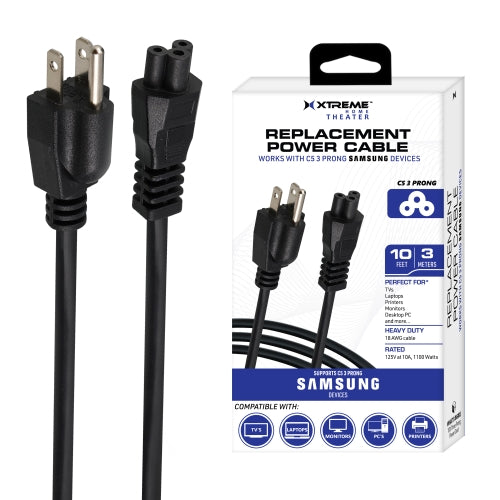 SamsungTV Power Cable -3 prong