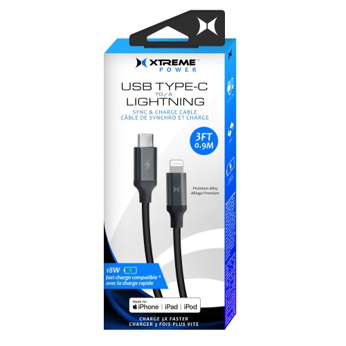3ft Type C to Lightn Cable MFI