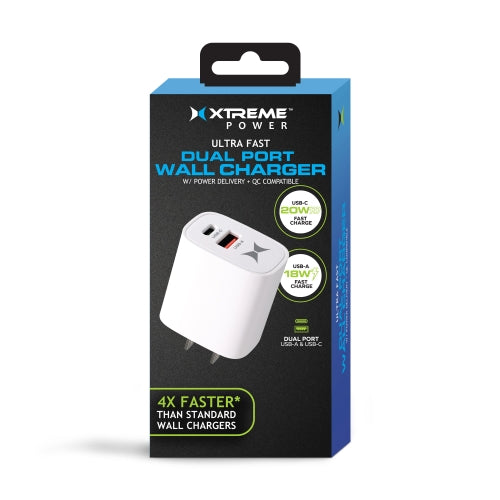 2Port 20W PD TypeC 18W QC Chrg