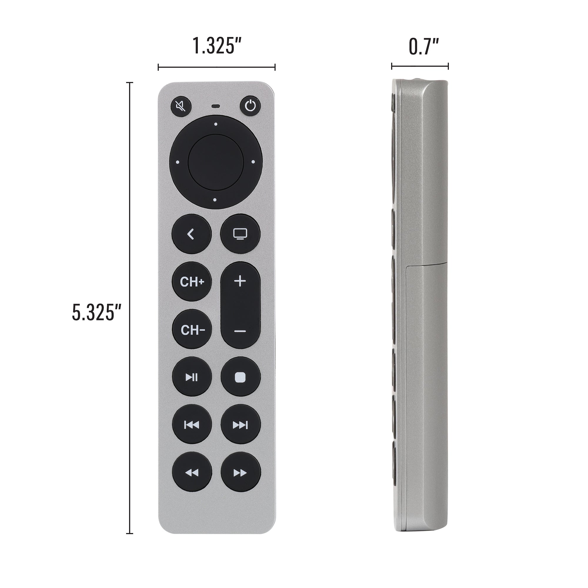 Universal Apple TV Remote Replacement for 1st-5th Generation, Controls