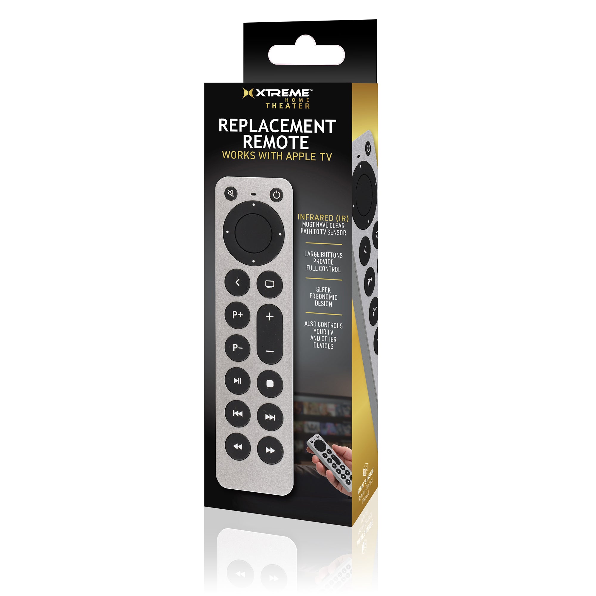 Universal Apple TV Remote Replacement for 1st-5th Generation, Controls