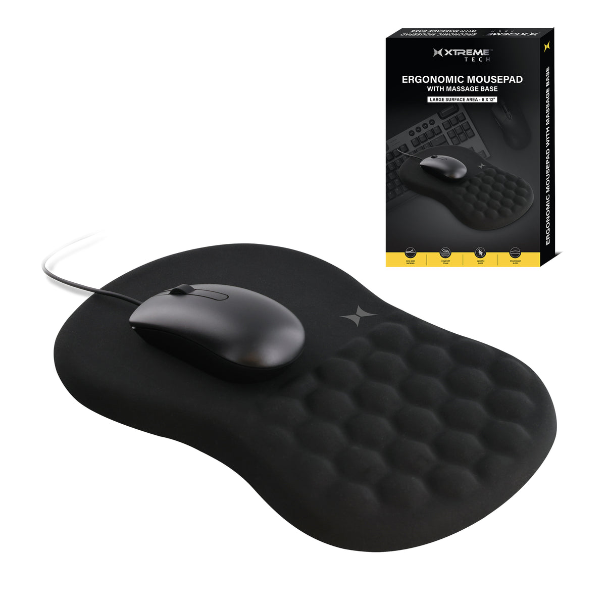 Ergonomic Massage Mouse Pad, Large 8 x 12