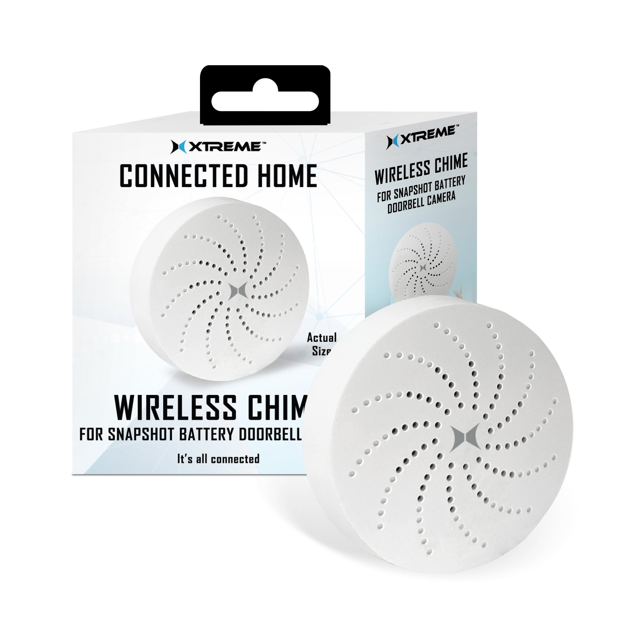 Xtreme Connected Home Wireless Chime with USB Adapter, 16 Ringtones, a
