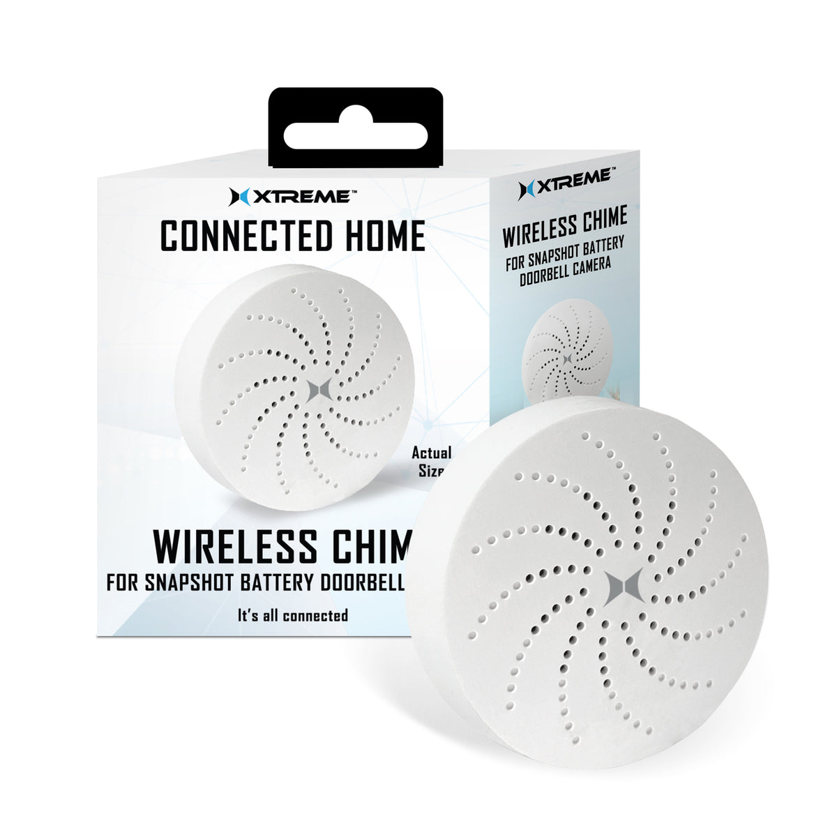 Xtreme Connected Home Wireless Chime with USB Adapter, 16 Ringtones, a
