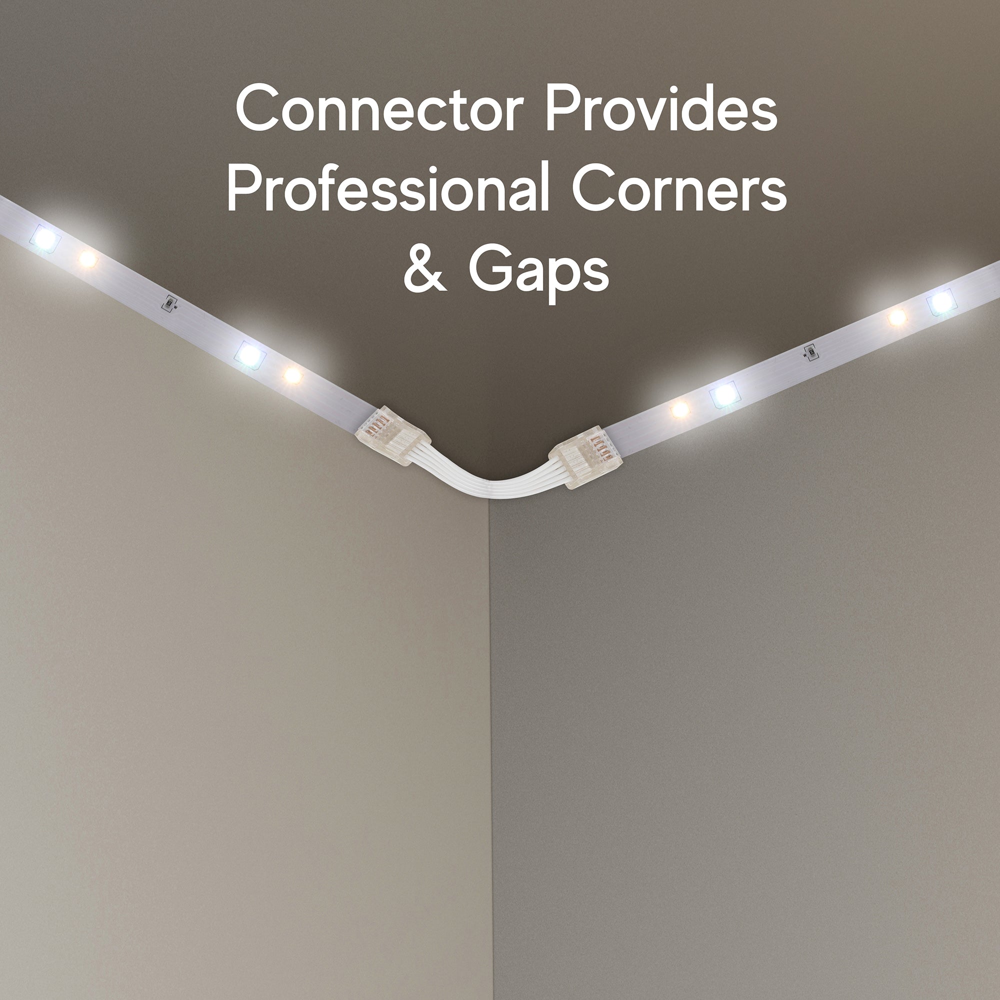 100ft Cut & Customize Indoor LED Light Strip Kit, Includes 3 Connectors, 900 LEDs, 4 Modes, Remote & 24V Adapter
