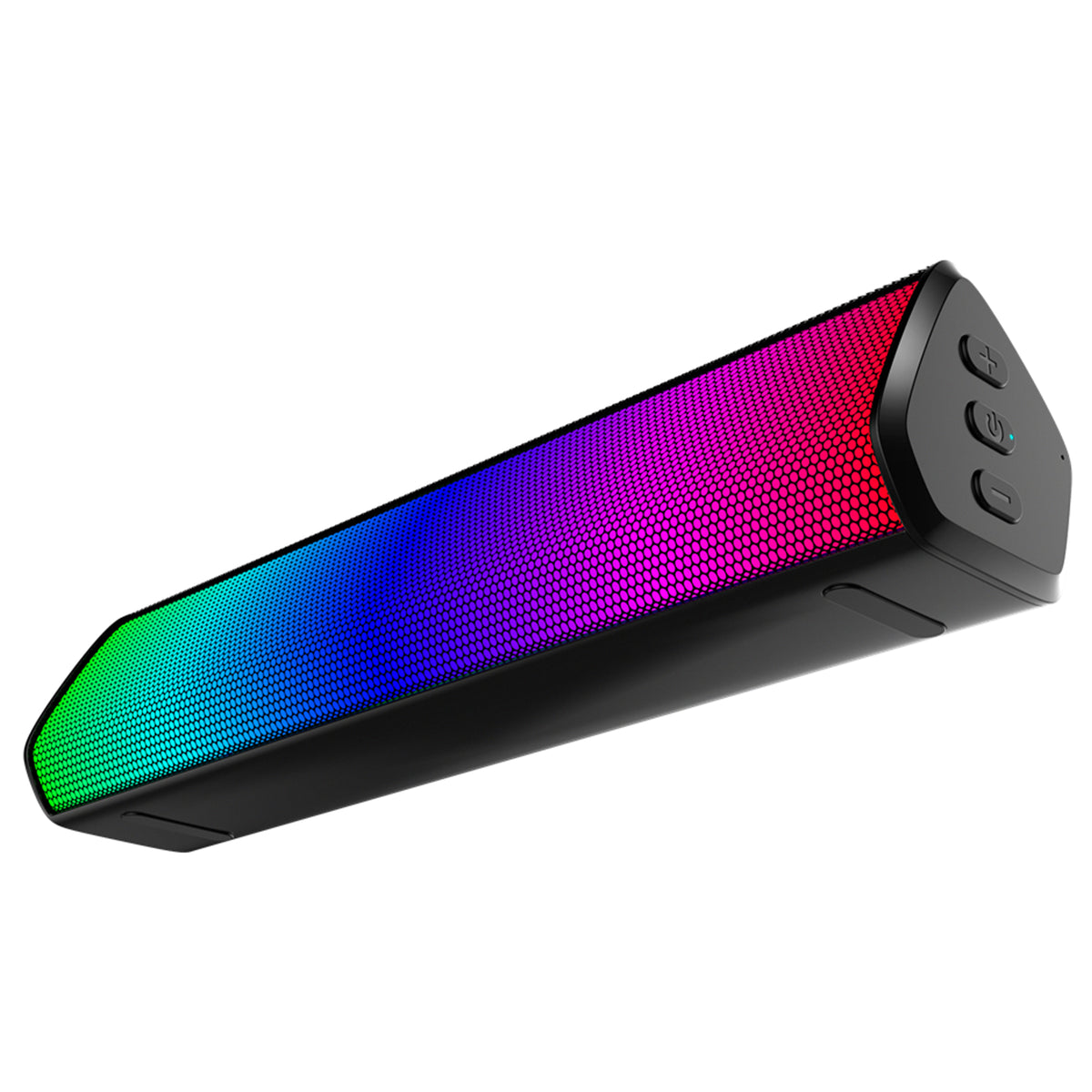 Sound Reactive Multi-Color LED Light Bluetooth Sound Bar Speaker, Buil