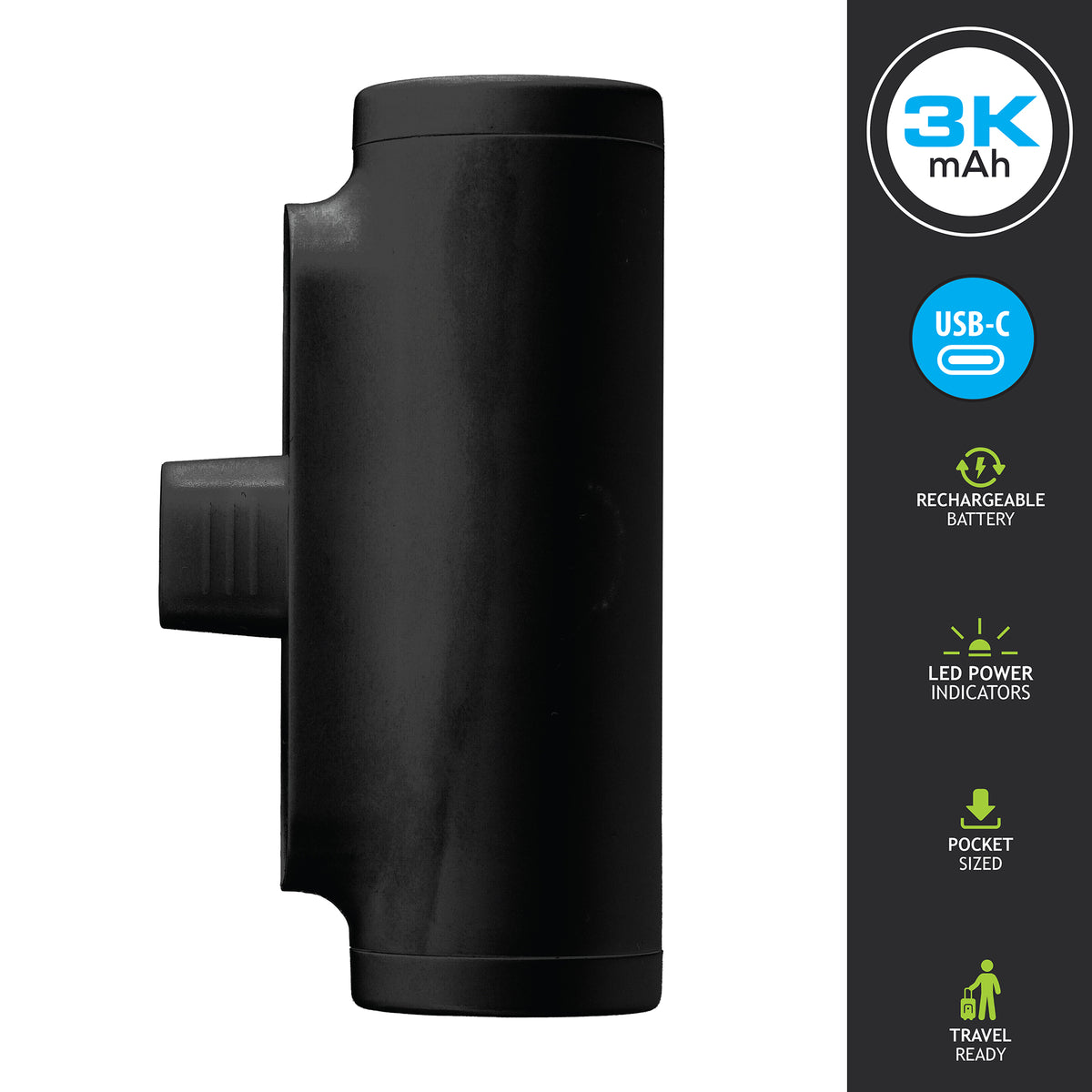 3000mah USB C Mini power bank