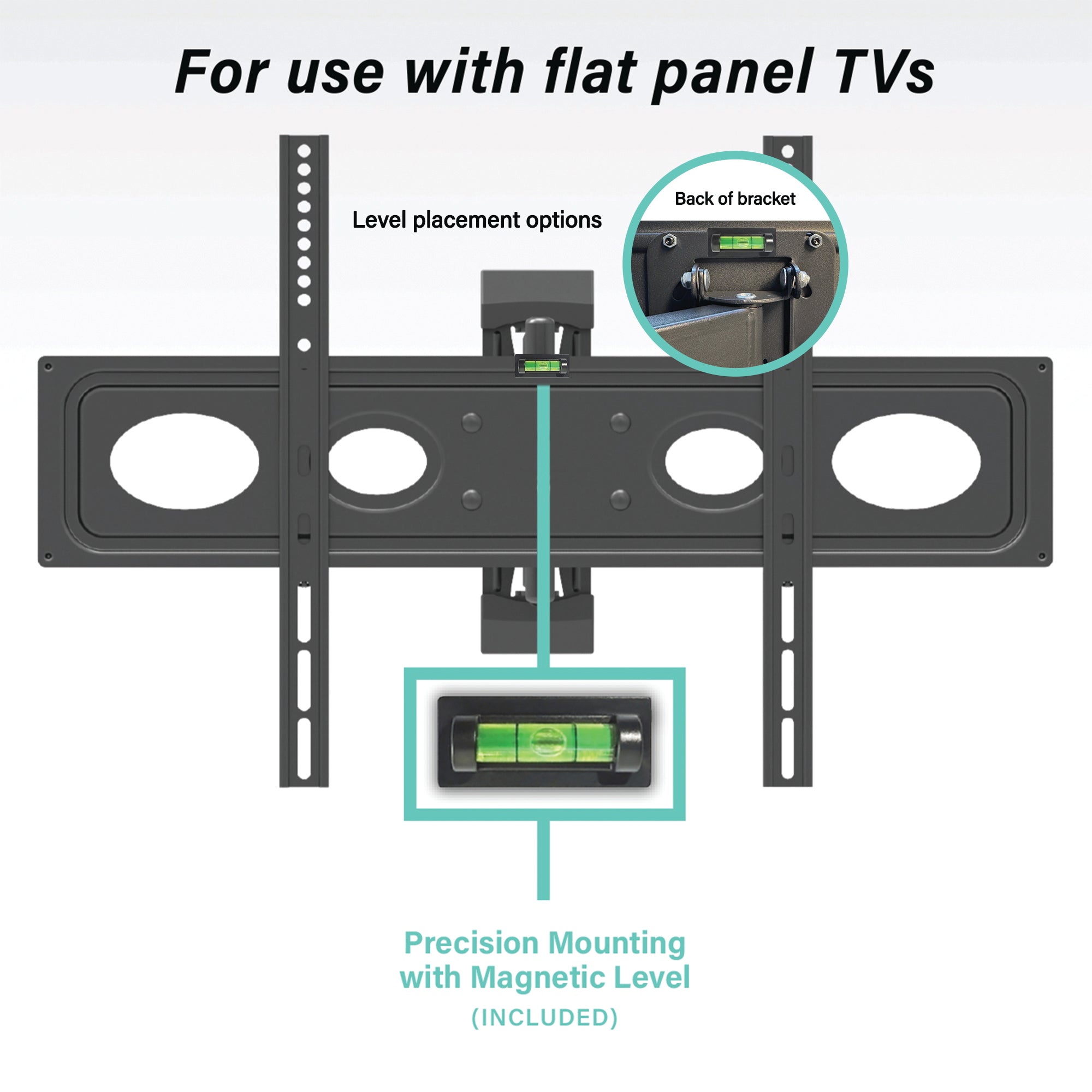 Full Motion TV Wall Mount, Full Motion TV Mount for 32-80 Inch Flat-Panel TVs, Holds 88 lbs