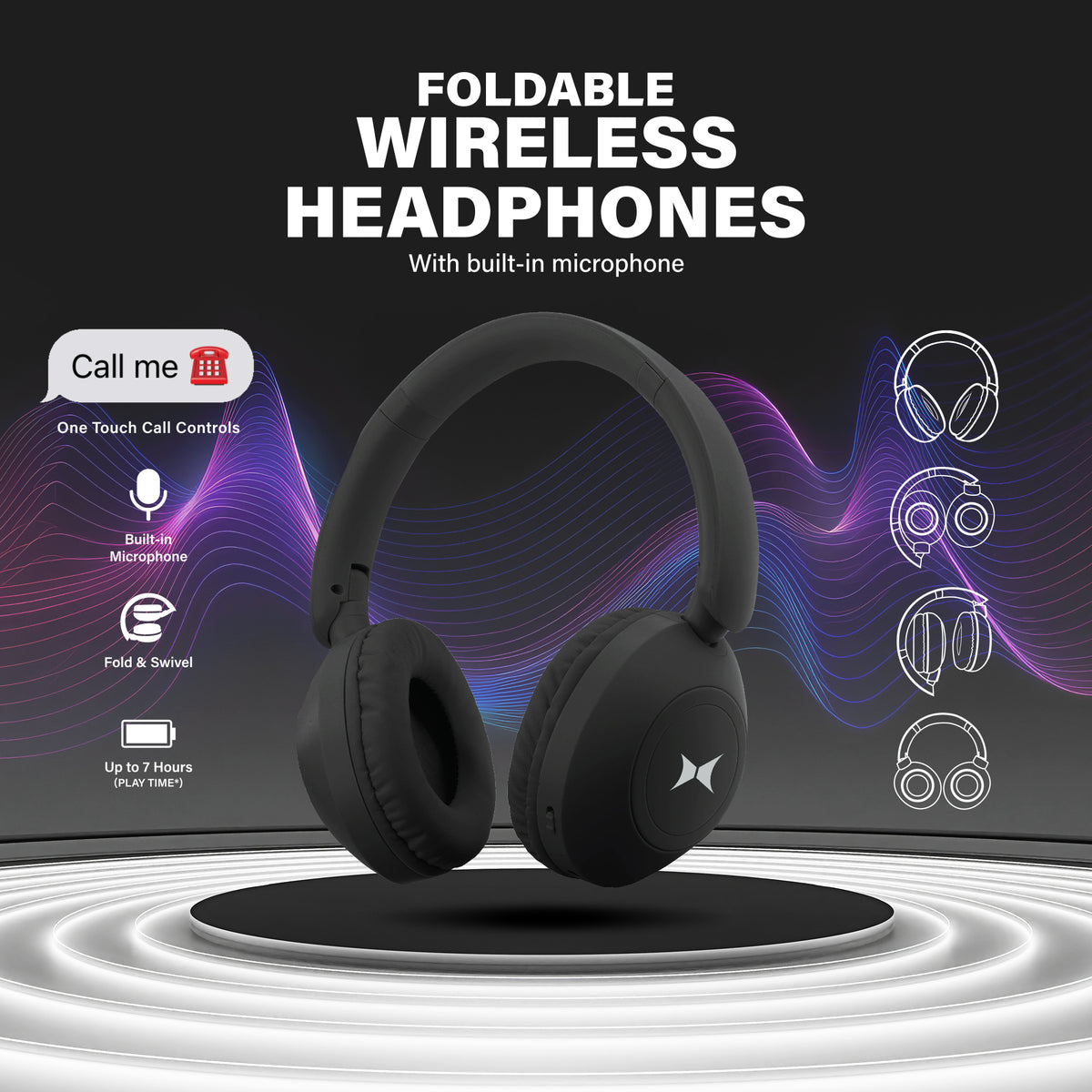 folding BT headphone