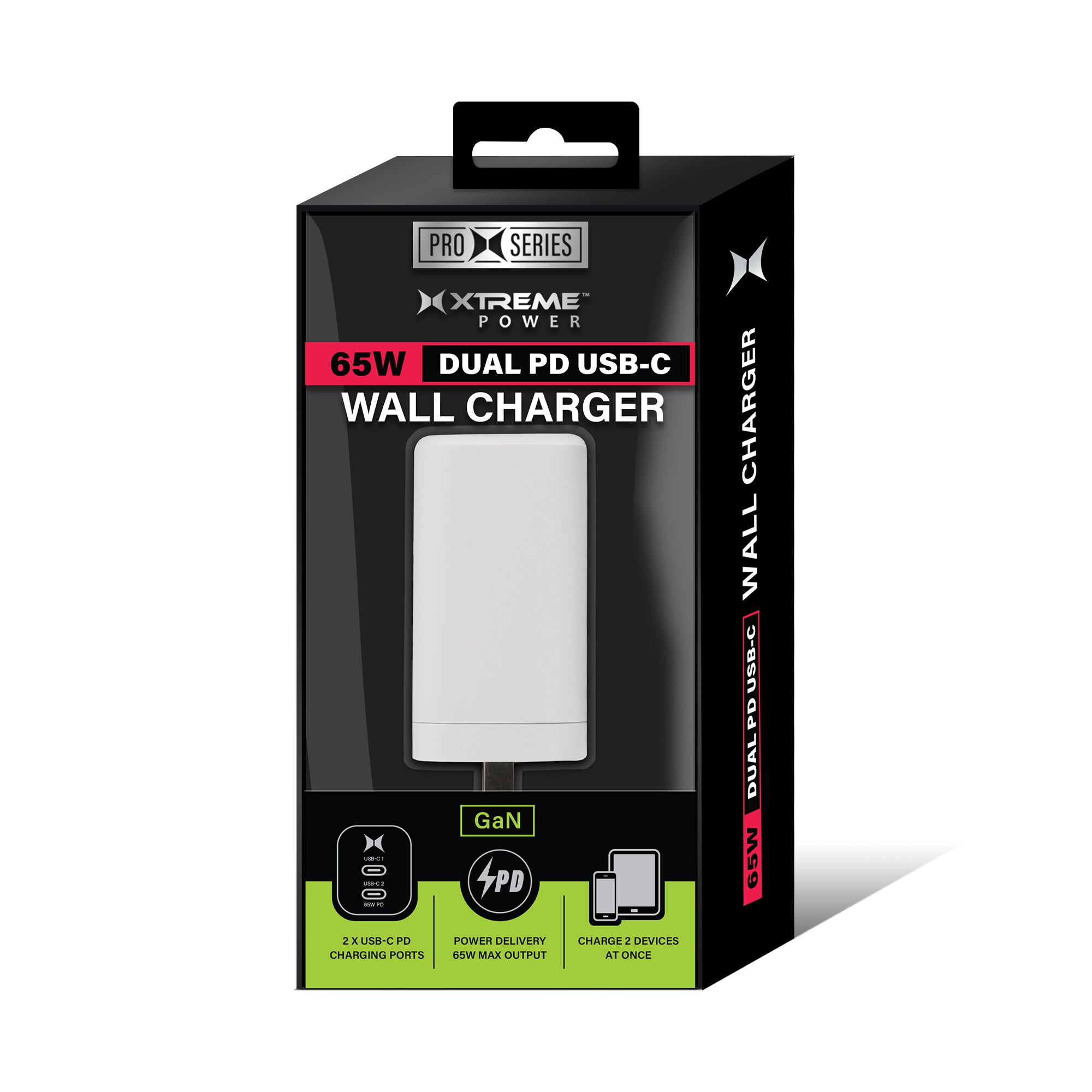 65W GaN Dual PD C Wall Charger