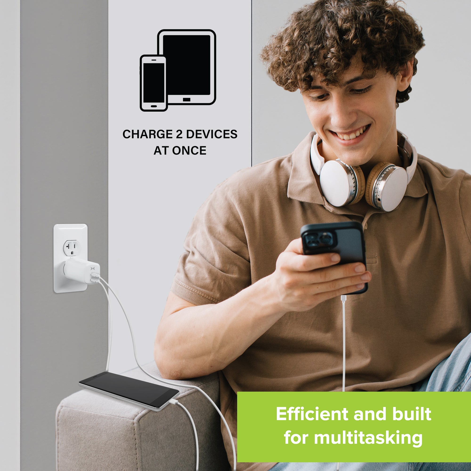 65W GaN Dual PD C Wall Charger
