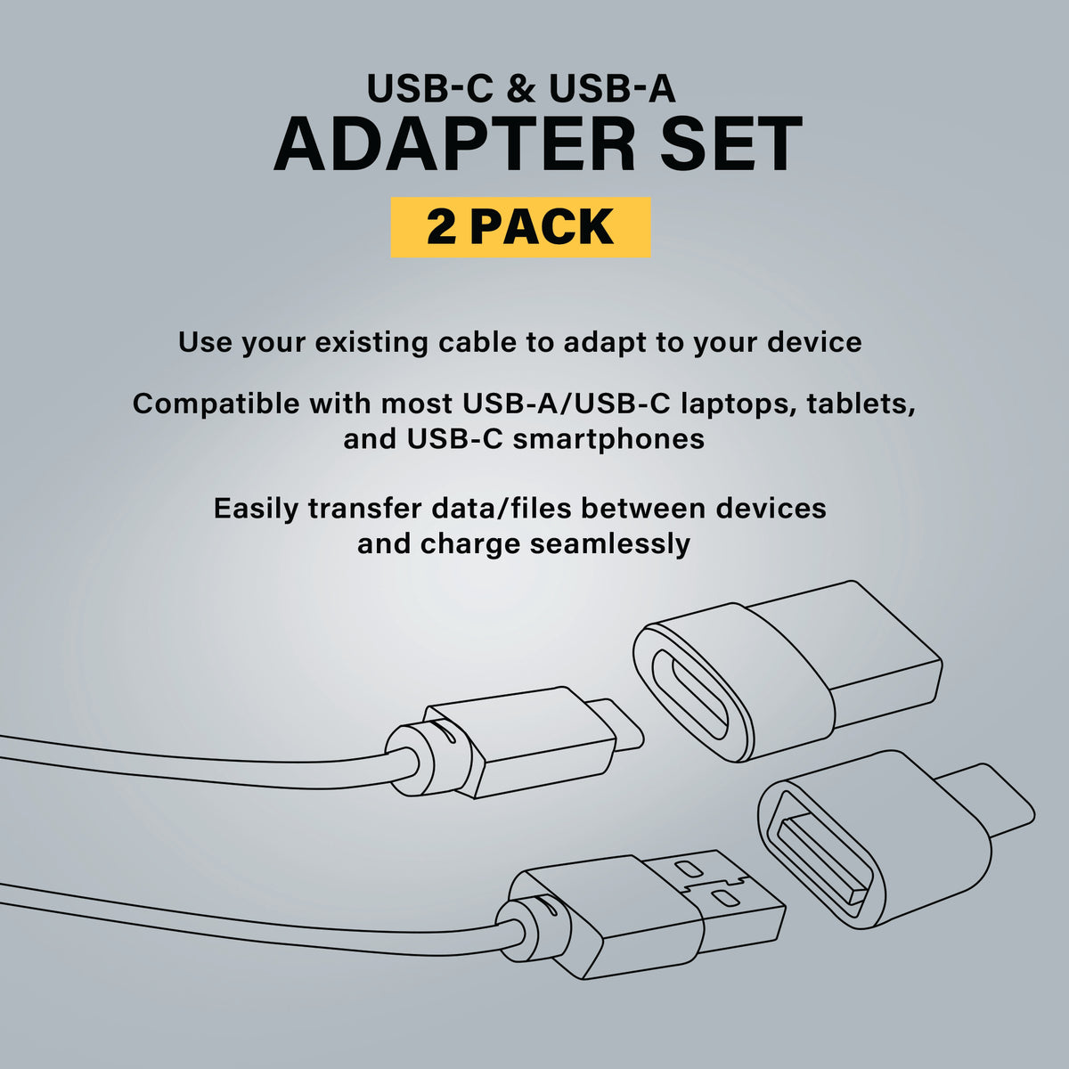2pc. Adapter c/a a/c
