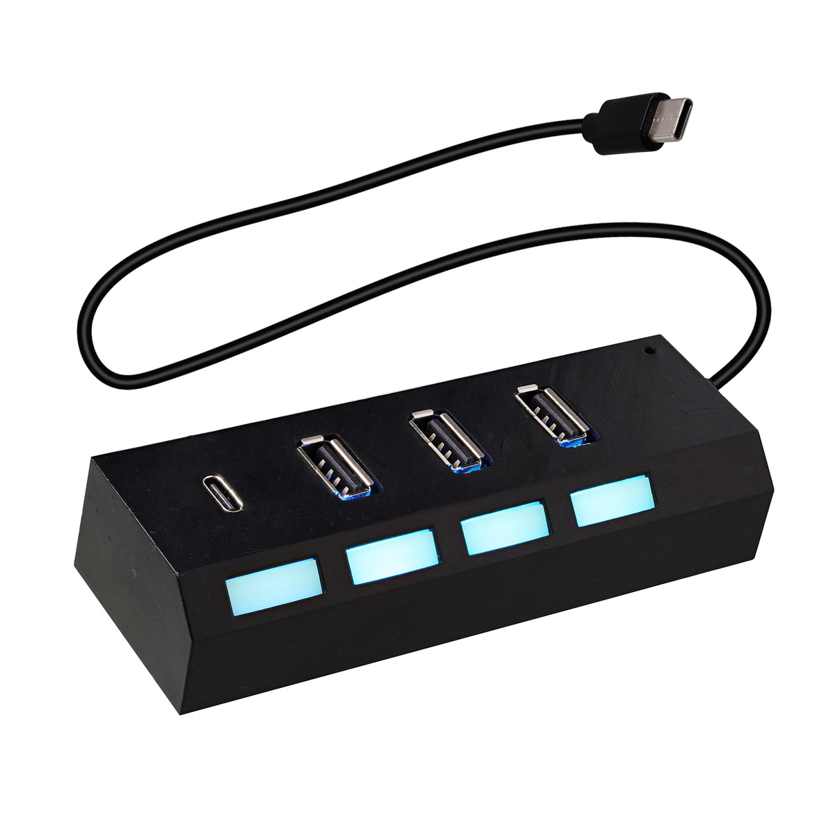 4 PORT HUB - TYPE C CABLE