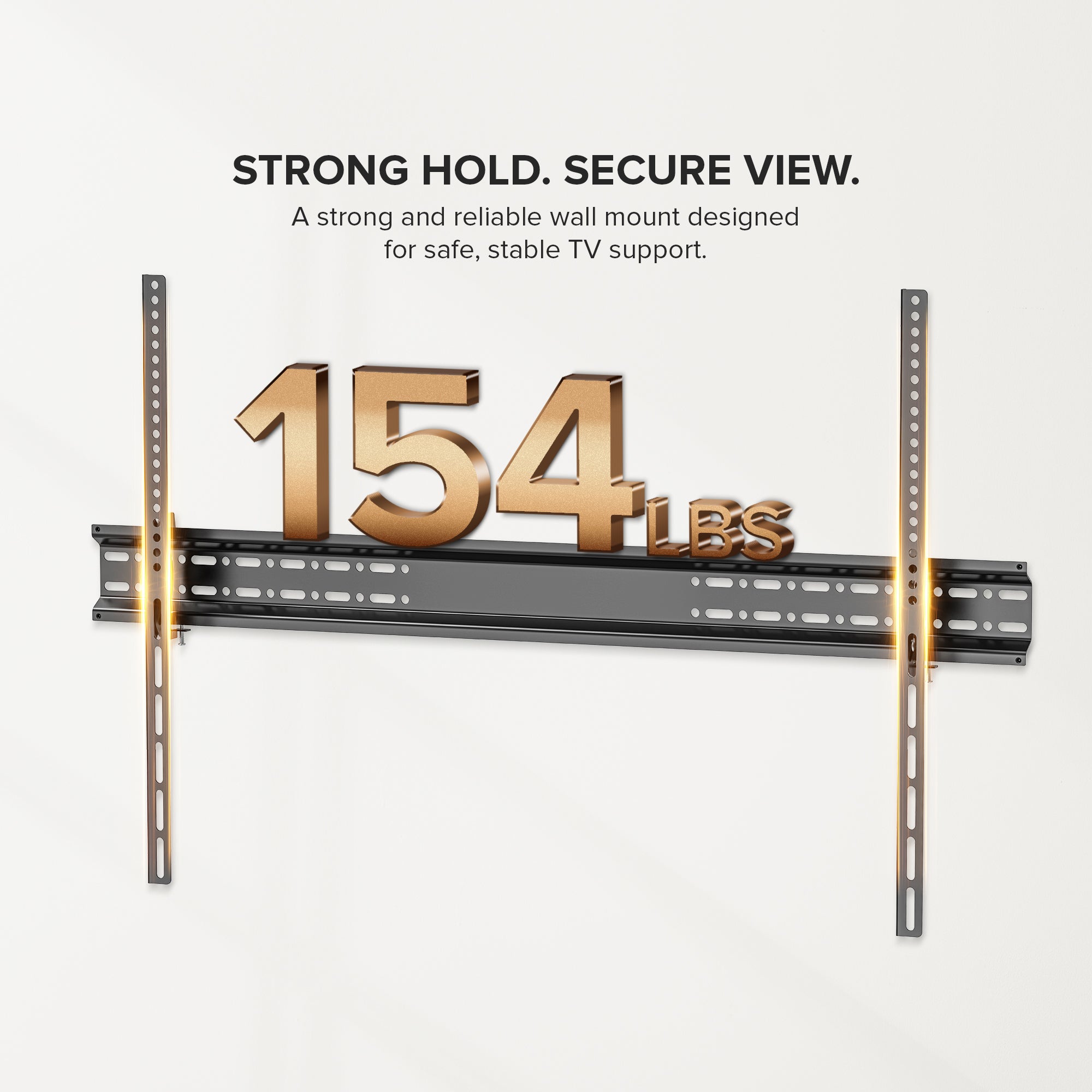 42"-100" Tilt Motion TV Wall Mount – Heavy-Duty VESA Mount, Supports up to 175lbs, Anti-Glare Downward Tilt & Post-Install Leveling, Includes Built-In Level