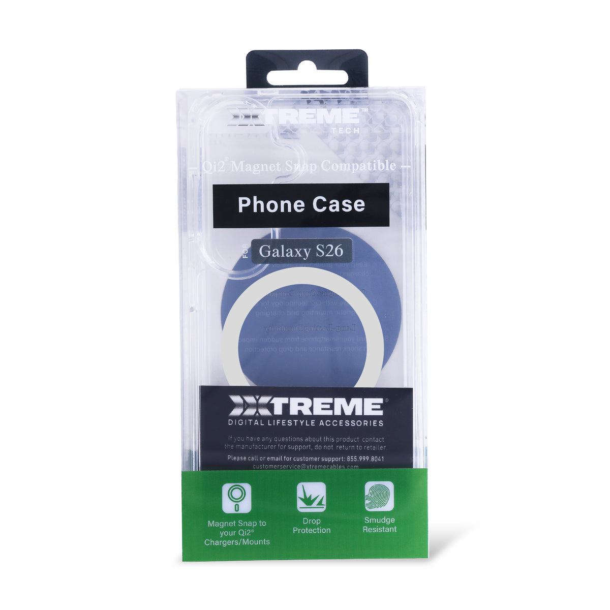 Samsung S26 Protective Phone Case, Shock-Absorbing Slim Cover with Raised Screen & Camera Edges, Clear