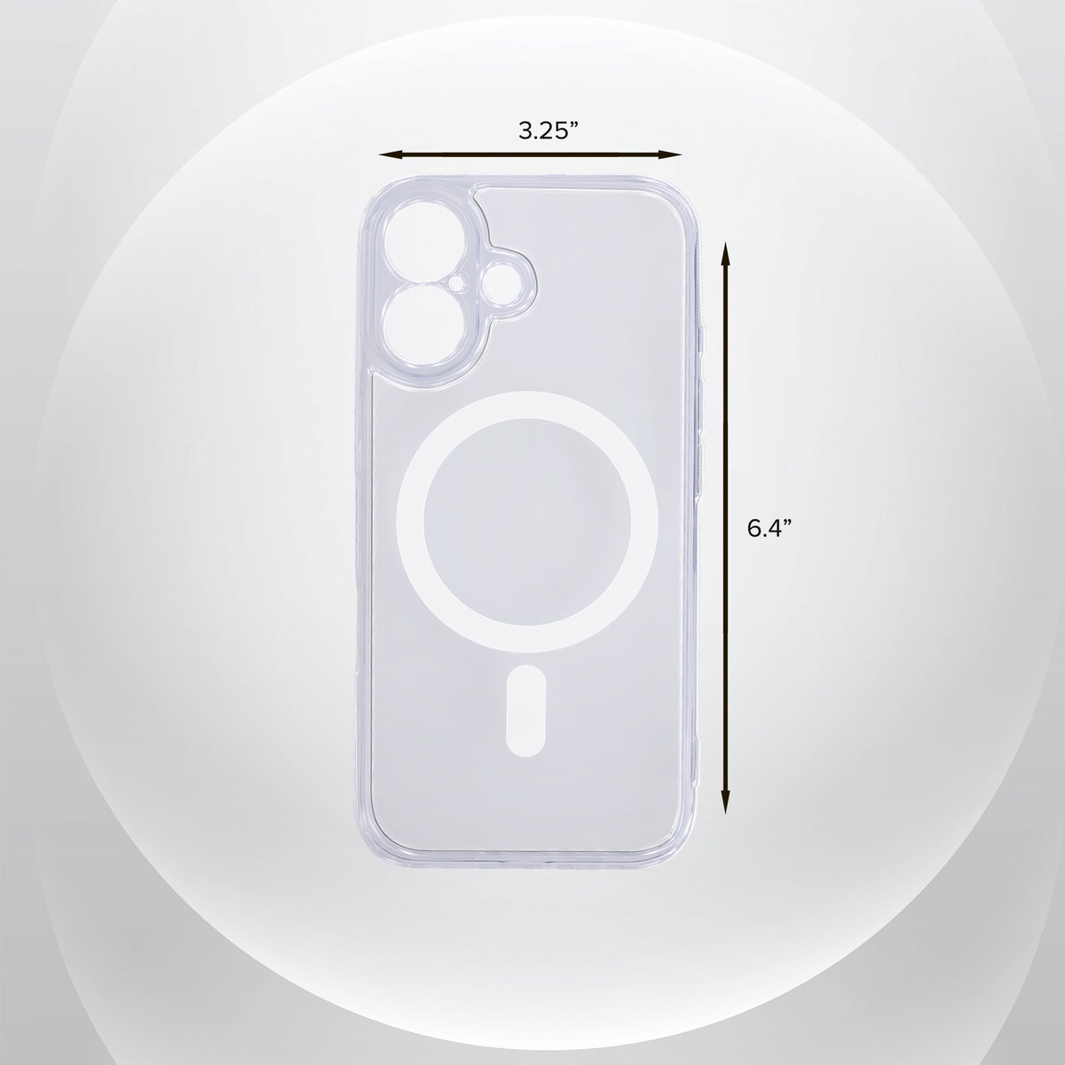 iPhone 16 Plus Protective Phone Case, Shock-Absorbing Slim Cover with Raised Screen & Camera Edges, Clear