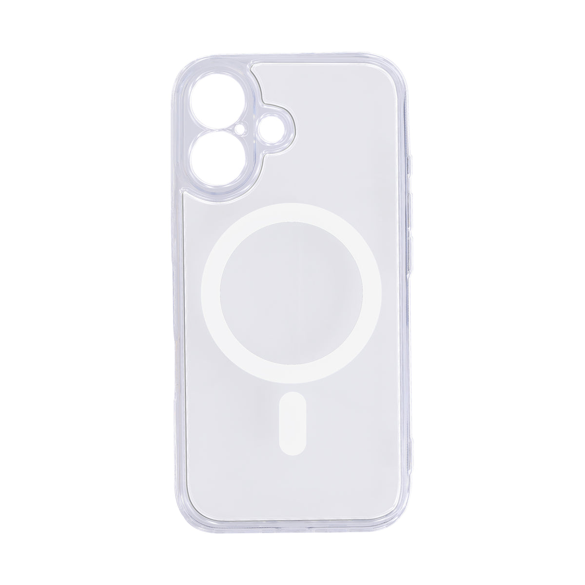 iPhone 16 Plus Protective Phone Case, Shock-Absorbing Slim Cover with Raised Screen & Camera Edges, Clear