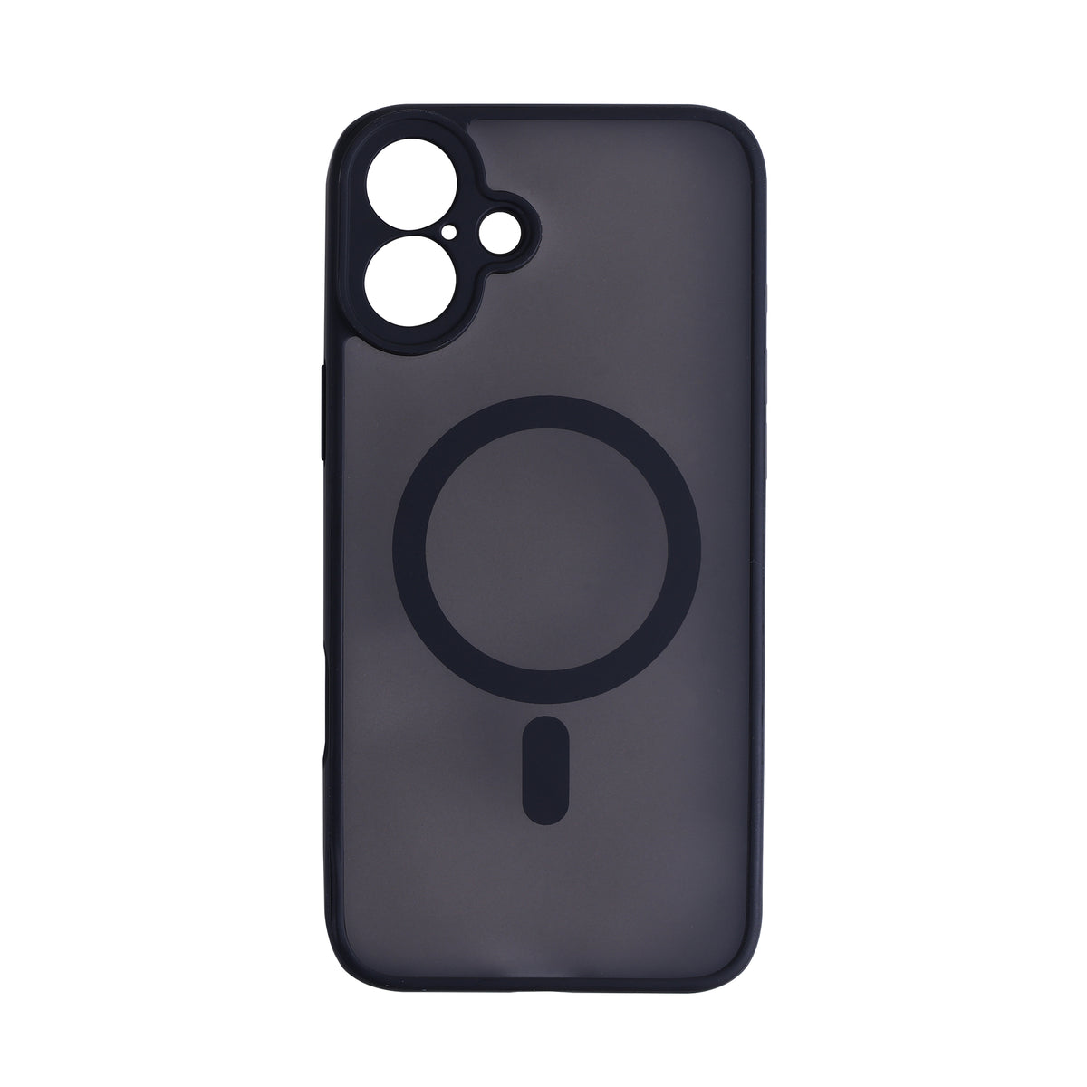 iPhone 16 Plus Protective Phone Case, Shock-Absorbing Slim Cover with Raised Screen & Camera Edges, Black