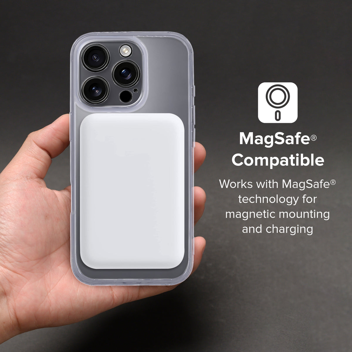 iPhone 16 Pro Max Protective Phone Case, Shock-Absorbing Slim Cover with Raised Screen & Camera Edges, Clear