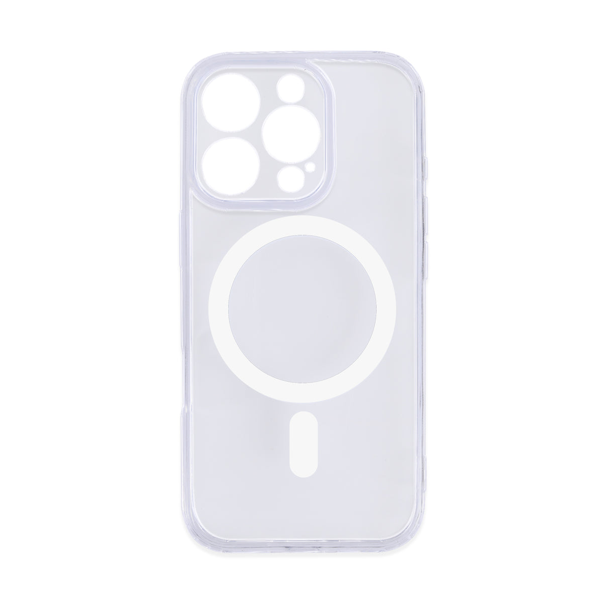 iPhone 16 Pro Max Protective Phone Case, Shock-Absorbing Slim Cover with Raised Screen & Camera Edges, Clear