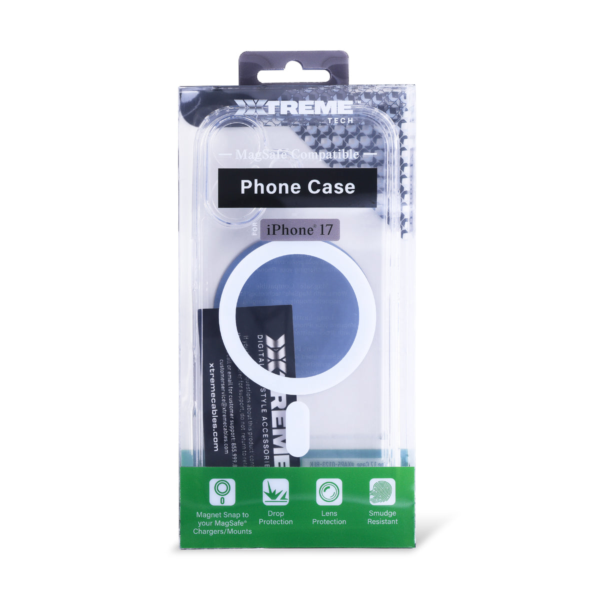 iPhone 17 Protective Phone Case, Shock-Absorbing Slim Cover with Raised Screen & Camera Edges, Clear