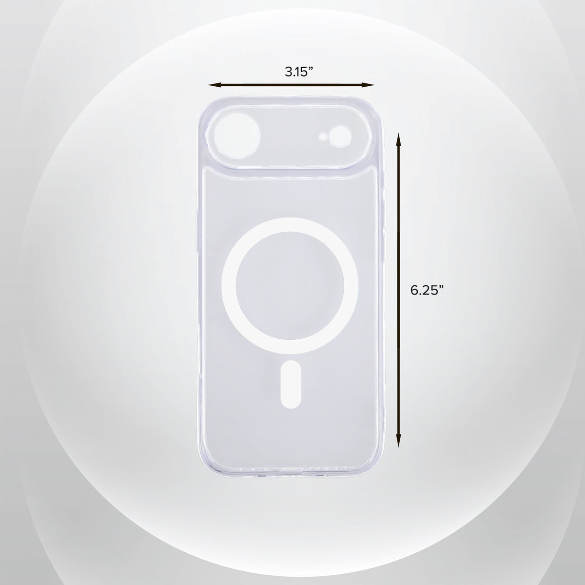 iPhone 17 Plus Protective Phone Case, Shock-Absorbing Slim Cover with Raised Screen & Camera Edges, Clear