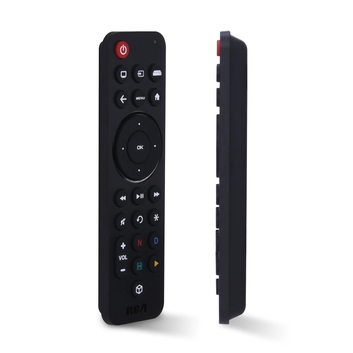 RCA Rechargeable 3-Device Universal Streaming Remote Control for TV, Soundbar & Streaming Players, USB-C Charging