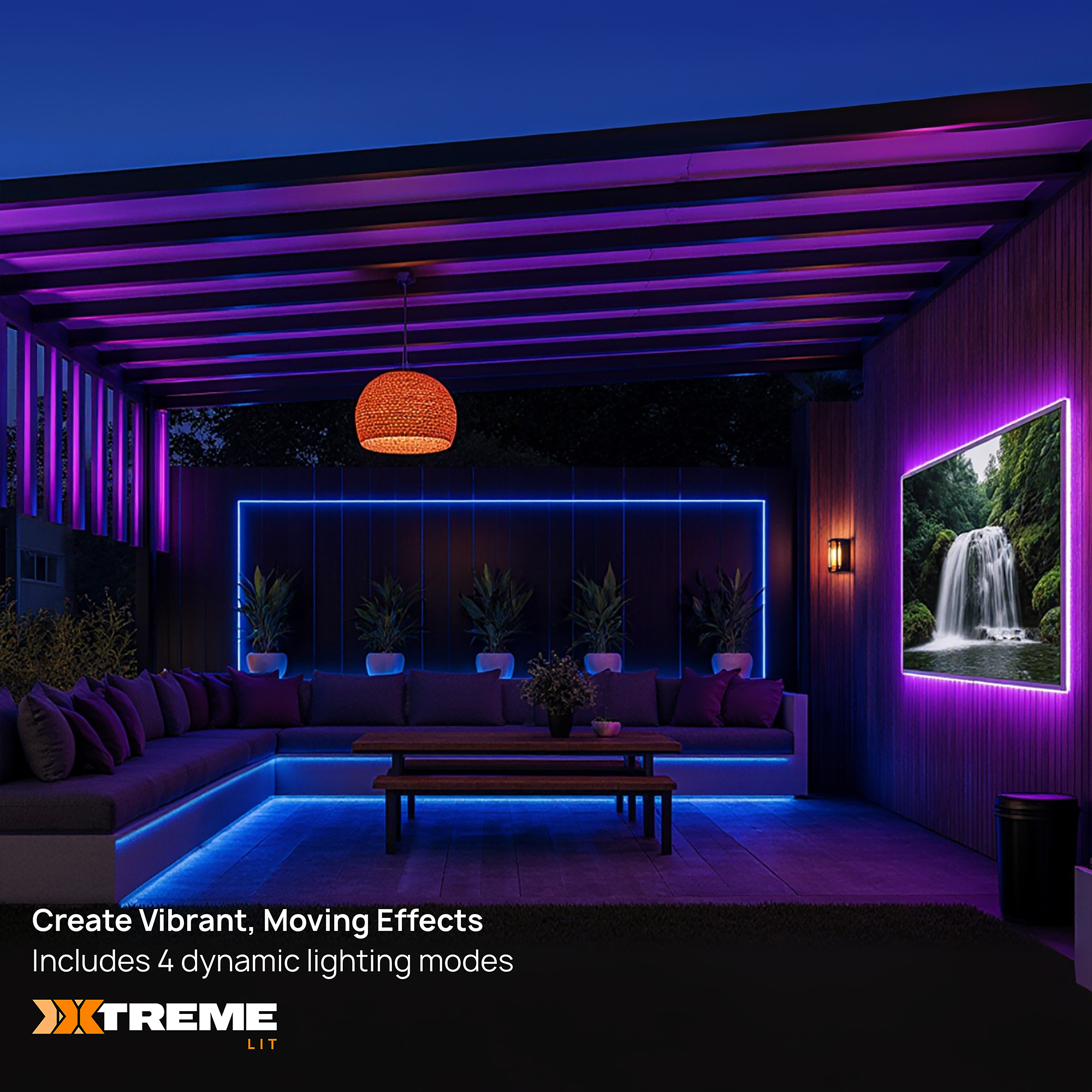 100ft Cut & Customize Indoor LED Light Strip Kit, Includes 3 Connectors