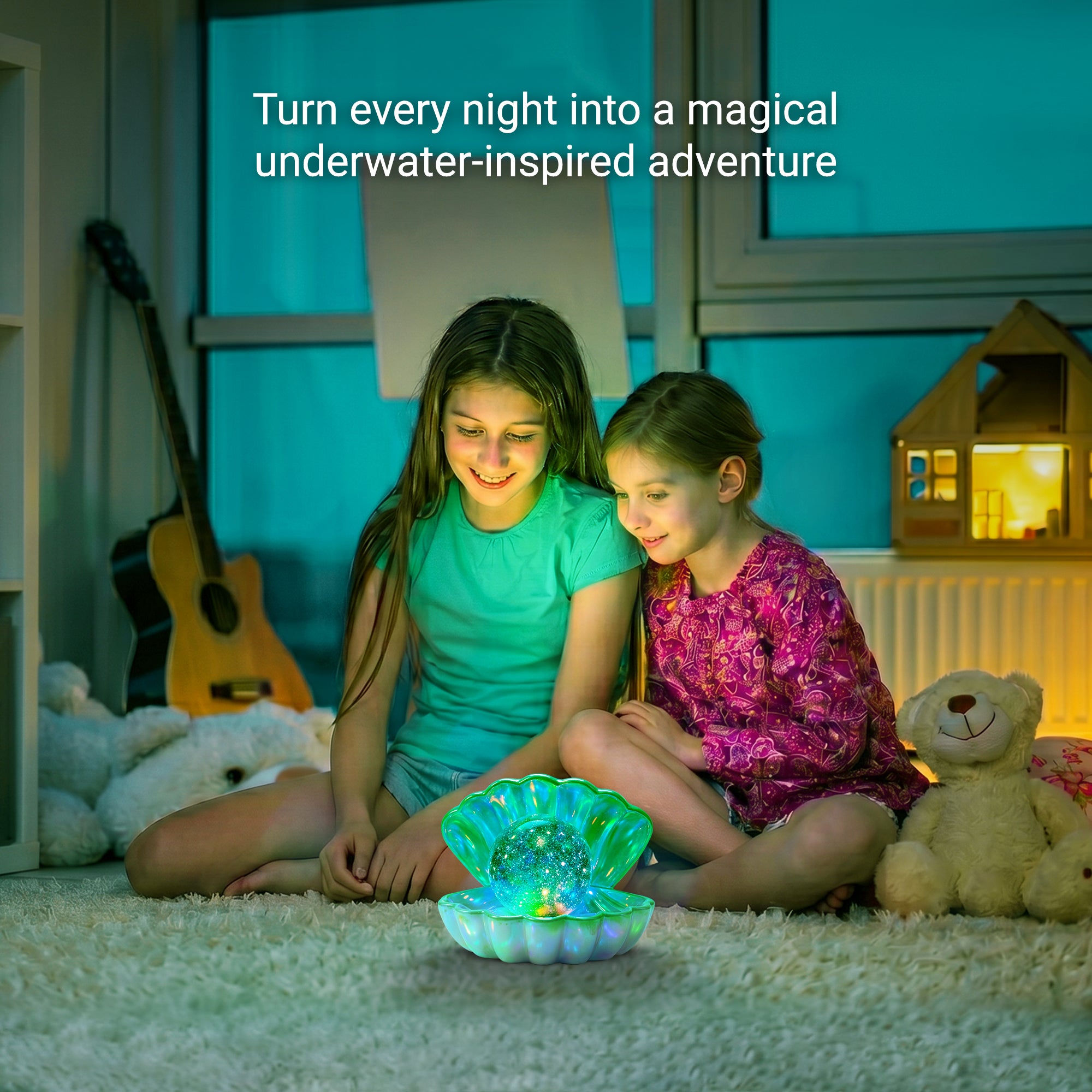 Seashell Glitter Lamp